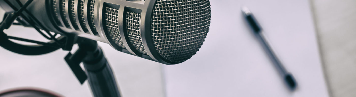 leading with purpose podcast microphone
